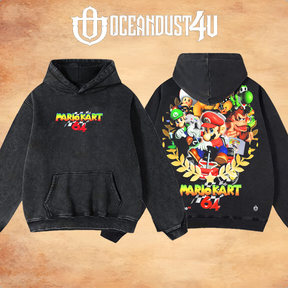 Video Games 'Rainbow Road 64' T-Shirt & Hoodie