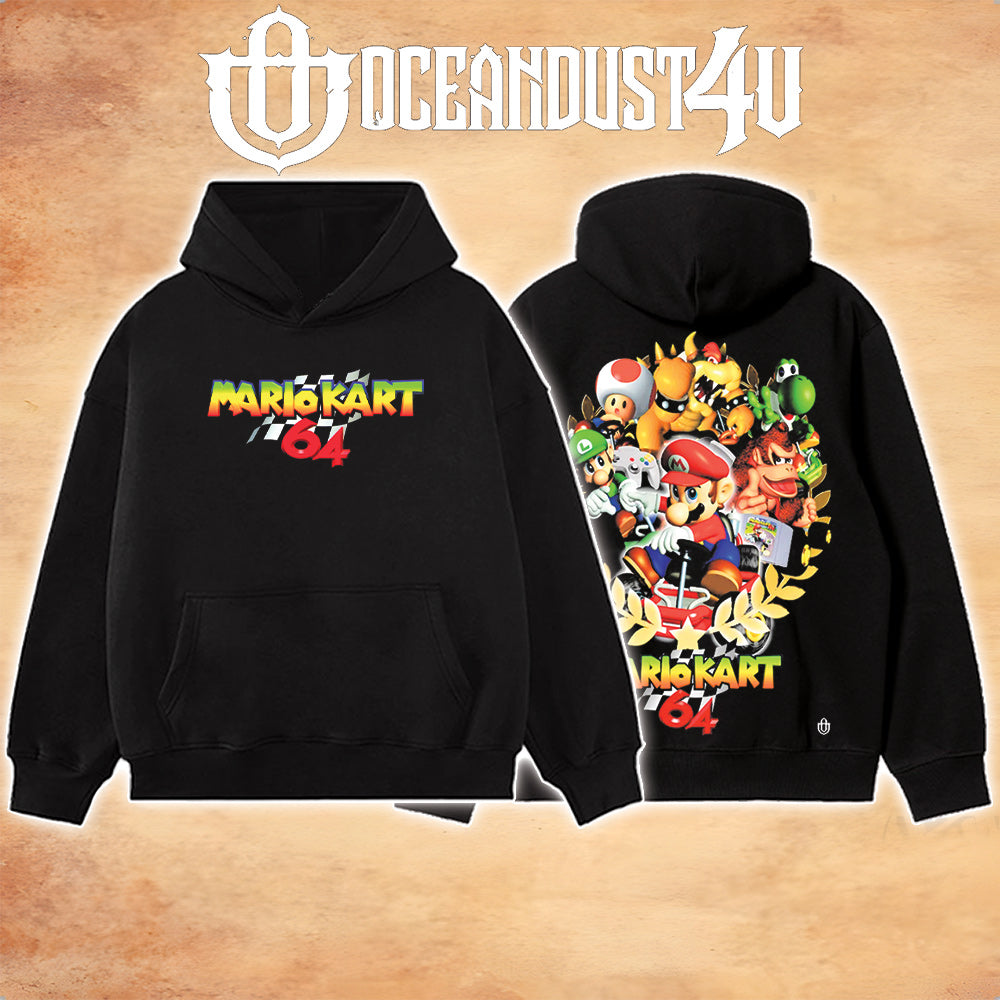 Video Games 'Rainbow Road 64' T-Shirt & Hoodie