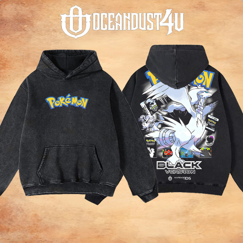 Video Games 'PKMN Black Version' T-Shirt & Hoodie