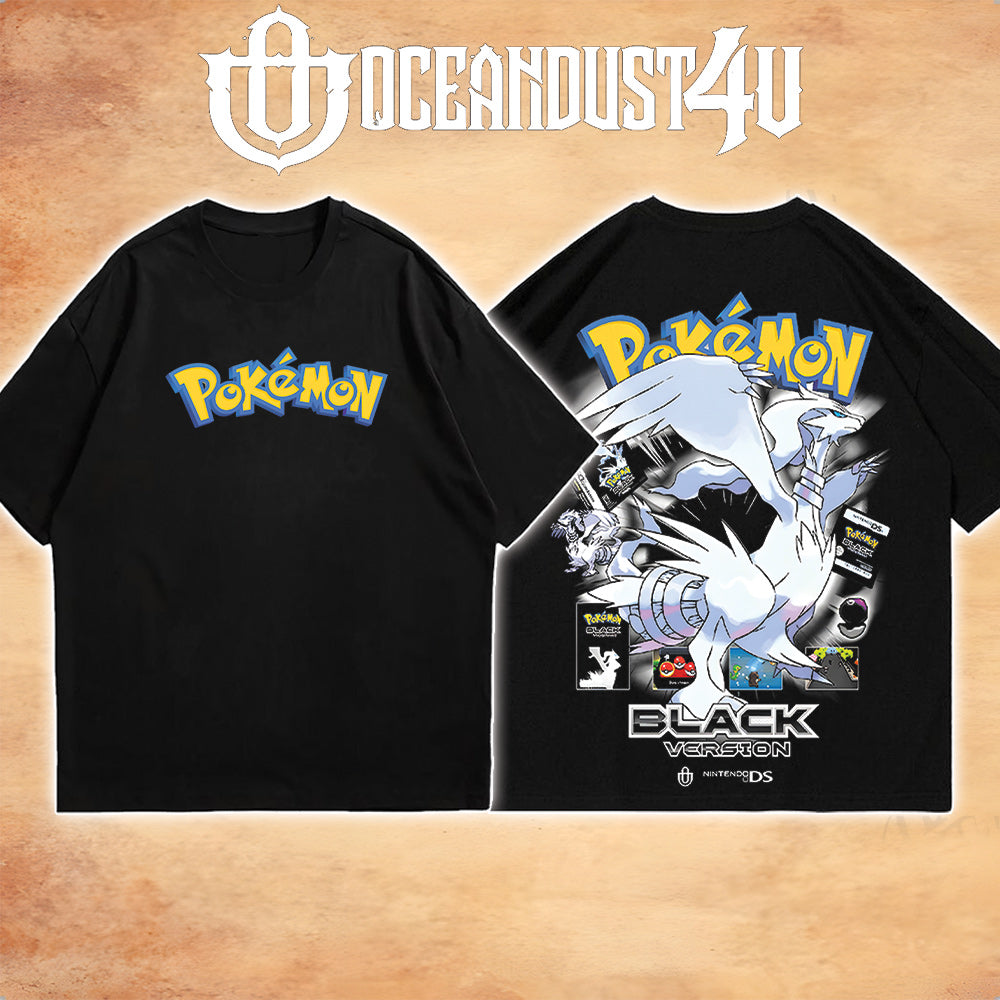 Video Games 'PKMN Black Version' T-Shirt & Hoodie
