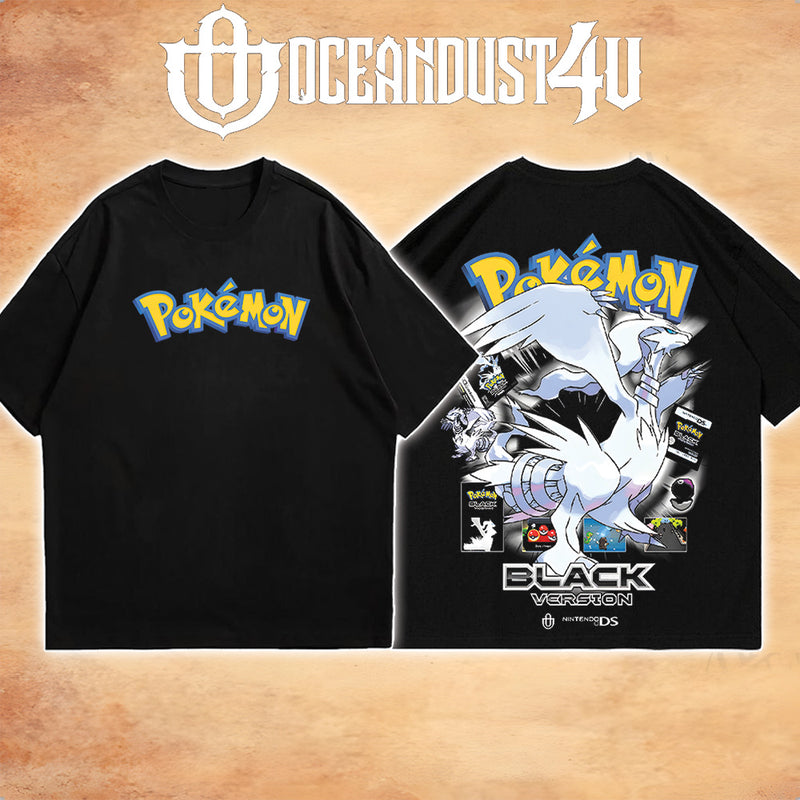Video Games 'PKMN Black Version' T-Shirt & Hoodie