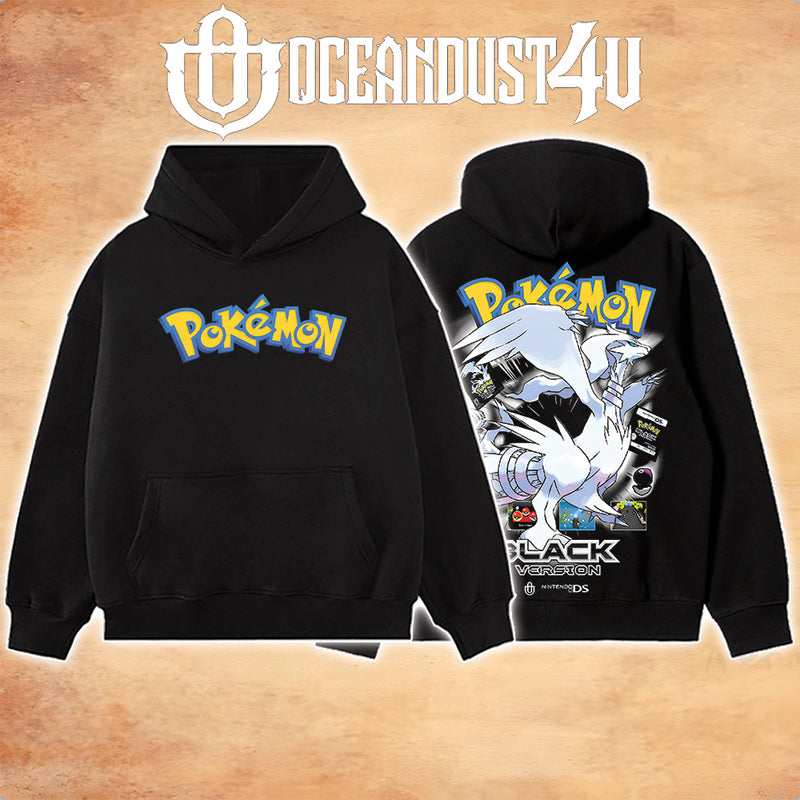 Video Games 'PKMN Black Version' T-Shirt & Hoodie