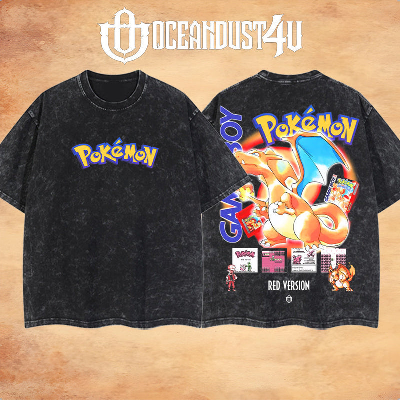 Video Games 'Pkmn Red Version' T-Shirt & Hoodie