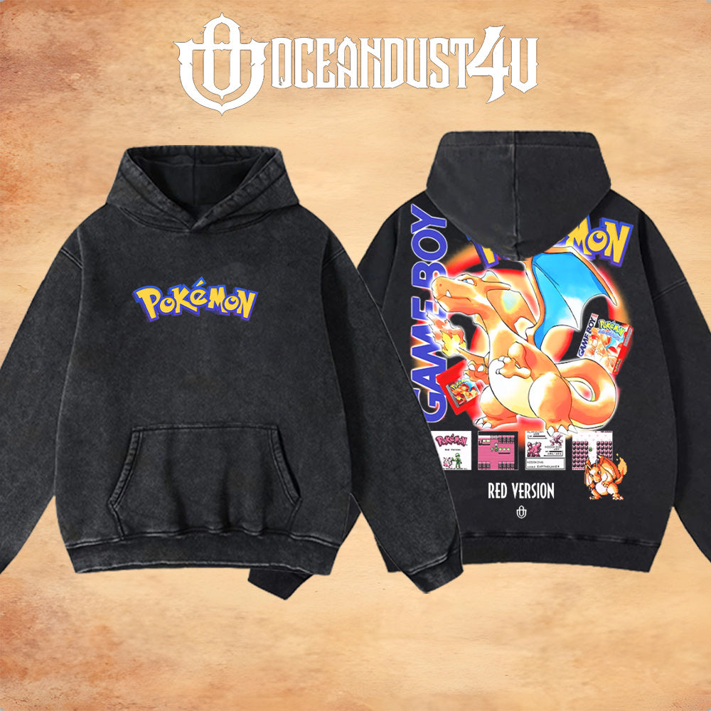 Video Games 'Pkmn Red Version' T-Shirt & Hoodie