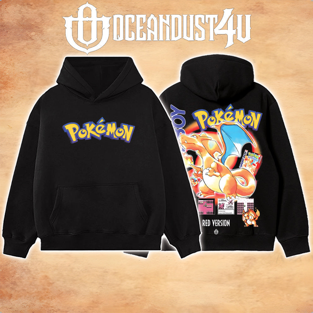 Video Games 'Pkmn Red Version' T-Shirt & Hoodie