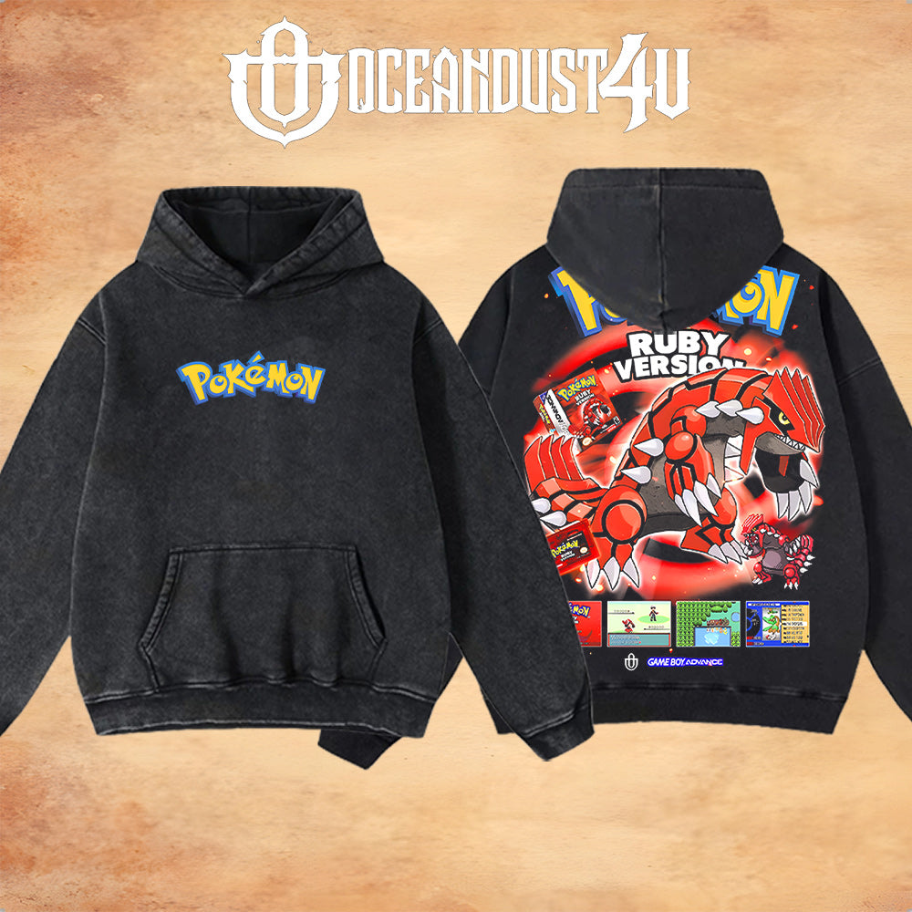 Video Games 'PKMN Ruby Version' T-Shirt & Hoodie