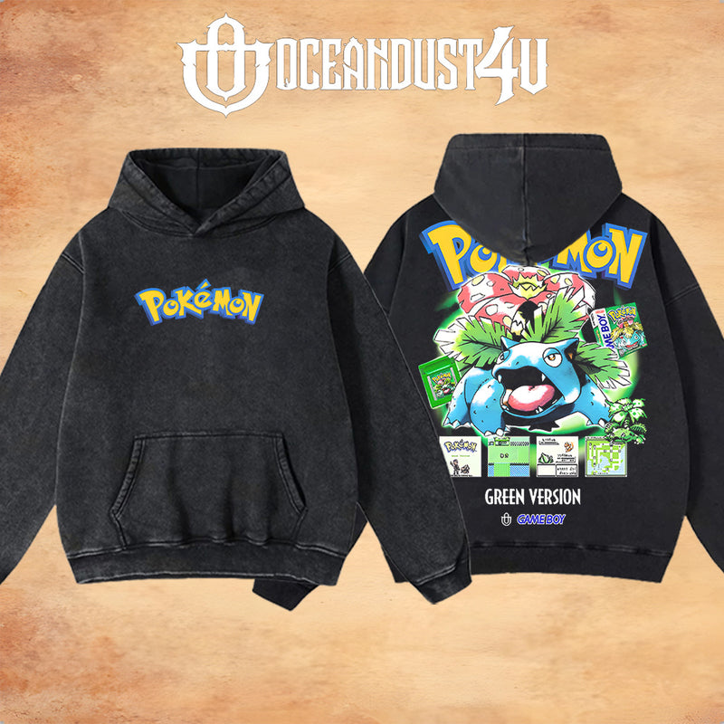 Video Games 'PKMN Green Version' T-Shirt & Hoodie