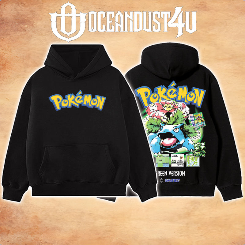 Video Games 'PKMN Green Version' T-Shirt & Hoodie