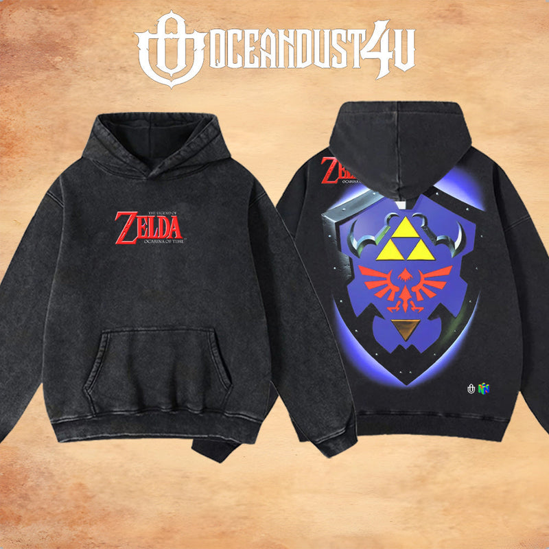 Video Games 'TLOZ Ocarina of Time - Hylian Shield' T-Shirt & Hoodie