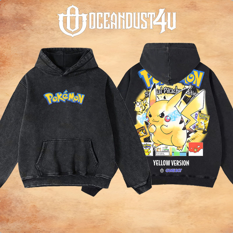 Video Games 'PKMN Yellow Version' T-Shirt & Hoodie