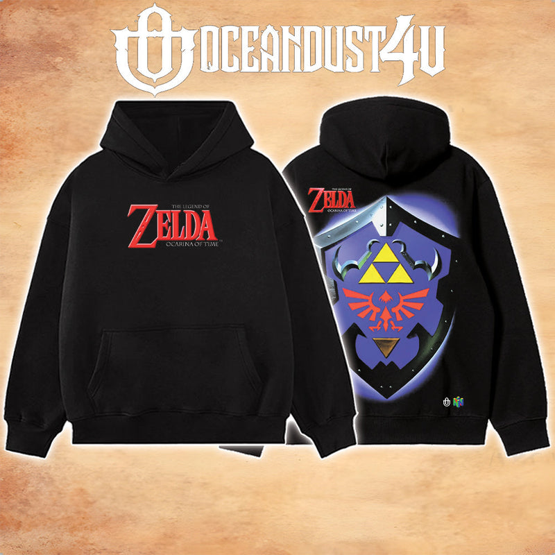 Video Games 'TLOZ Ocarina of Time - Hylian Shield' T-Shirt & Hoodie